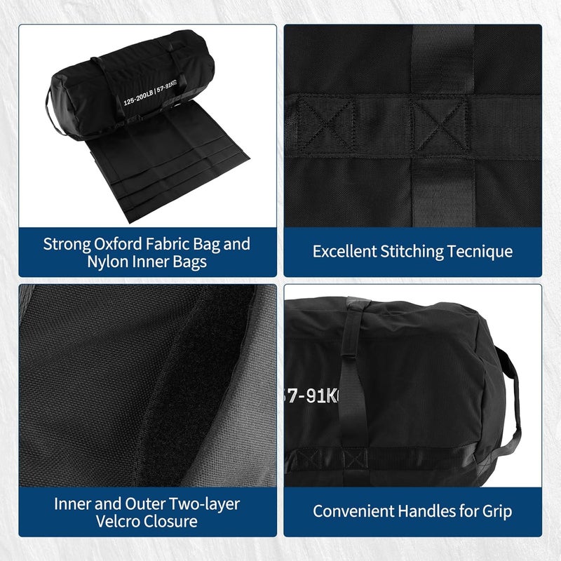 Mega Choice Adjustable Sand Bags for Working Out,Sandbags for Workout for Yoga, Strength Training and Full-Body Workouts - Image 3